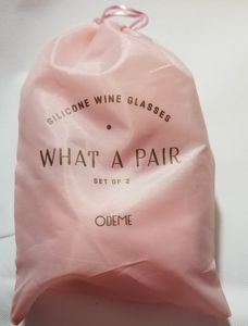 Odeme set Of Two silicone wine glasses
